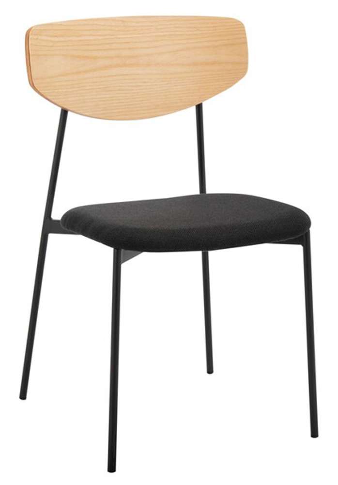 Safavieh - Ryker Dining Chair - Oak - Black  (Set of 2) - DCH3007C-SET2 veiw 3
