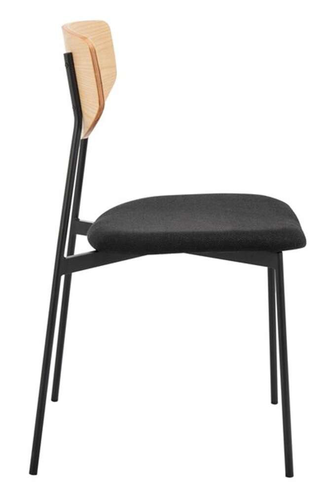 Safavieh - Ryker Dining Chair - Oak - Black  (Set of 2) - DCH3007C-SET2 veiw 4