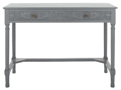 Safavieh - Ryleigh 2 Drawer Desk - Distressed Grey - DSK5706B veiw 1