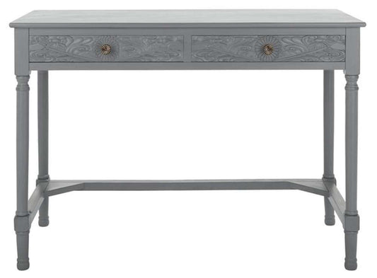 Safavieh - Ryleigh 2 Drawer Desk - Distressed Grey - DSK5706B veiw 1