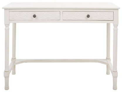 Safavieh - Ryleigh 2 Drawer Desk - Distrssed White - DSK5706A veiw 1