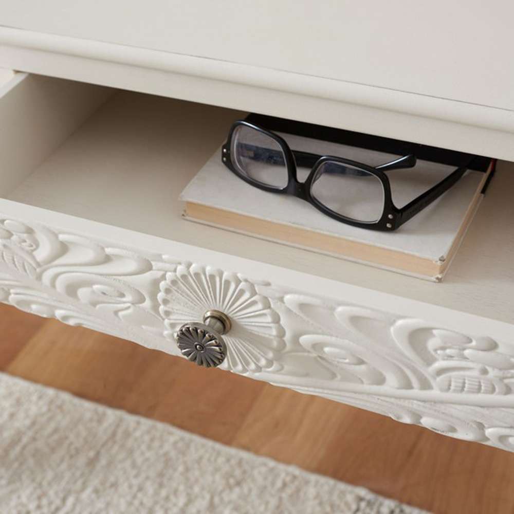 Safavieh - Ryleigh 2 Drawer Desk - Distrssed White - DSK5706A veiw 2