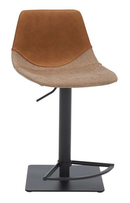 Safavieh - Rylen Gas Lift Bar Stool - Cognac - Black - BST3012A veiw 3