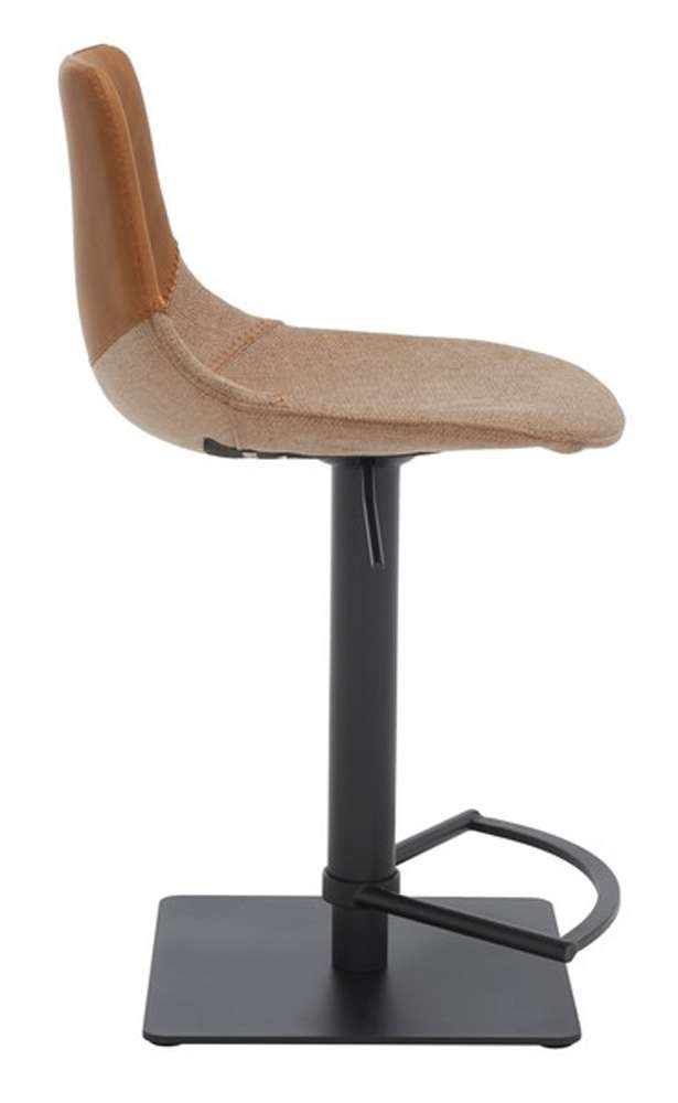 Safavieh - Rylen Gas Lift Bar Stool - Cognac - Black - BST3012A veiw 4