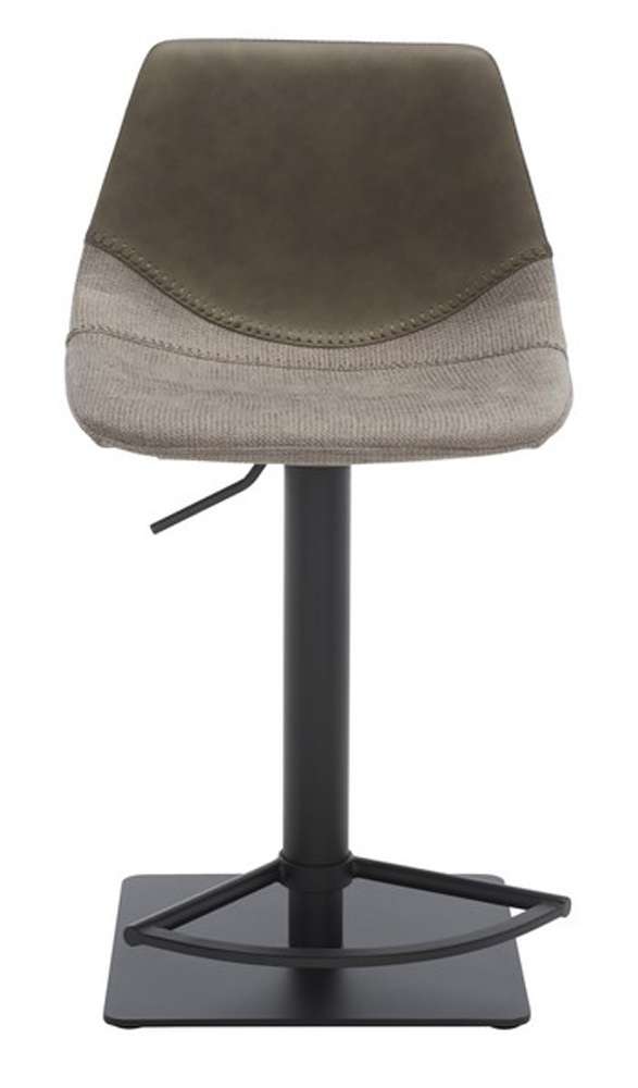 Safavieh - Rylen Gas Lift Bar Stool - Grey - Black - BST3012B veiw 1