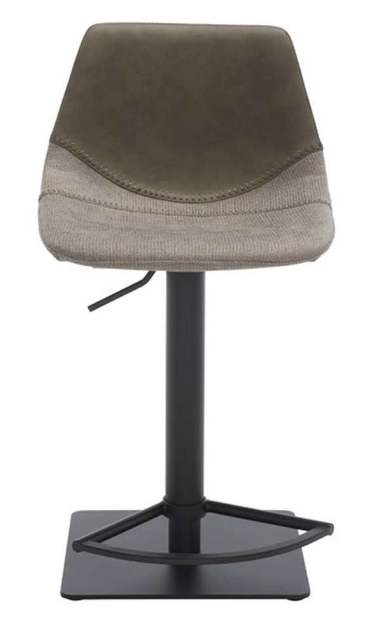 Safavieh - Rylen Gas Lift Bar Stool - Grey - Black - BST3012B veiw 1