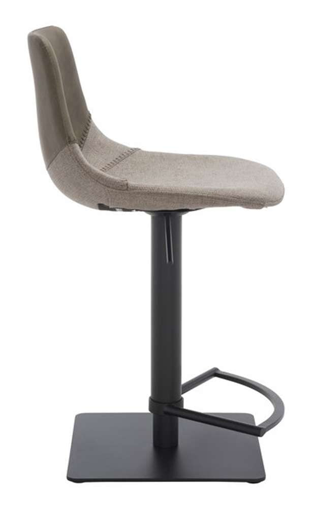 Safavieh - Rylen Gas Lift Bar Stool - Grey - Black - BST3012B veiw 4
