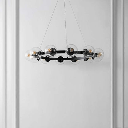 Safavieh - Rylian 12 Lt 38in Chandelier - Black - CHA4063A veiw 1