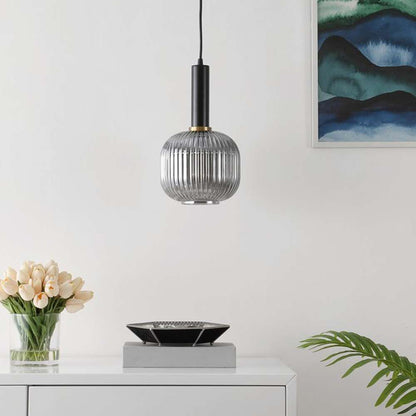 Safavieh - Rynner 8 Inch Pendant - Smoke Grey - Black - PND4148A veiw 1