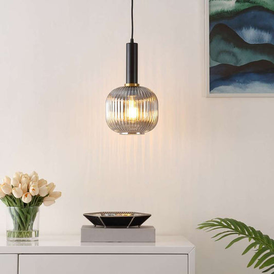 Safavieh - Rynner 8 Inch Pendant - Smoke Grey - Black - PND4148A veiw 2