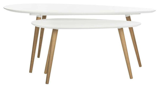 Safavieh - Saffron Split Coffee Table - White - Oak - FOX8203A veiw 1