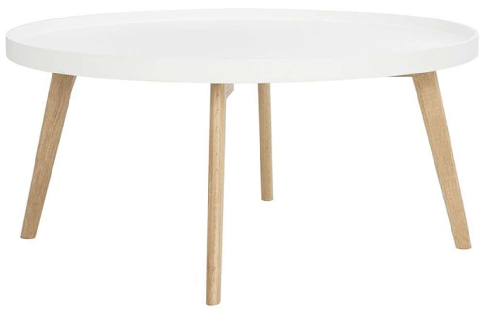 Safavieh - Sage Round Coffee Table - White - Oak - FOX8207A veiw 3