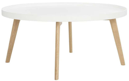 Safavieh - Sage Round Coffee Table - White - Oak - FOX8207A veiw 3