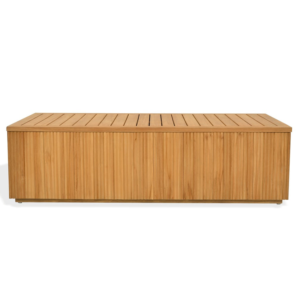 Safavieh - Saint Lucia Reeded Brazilian Teak Wood Coffee Table / Natural Teak - CPT1070A view 1