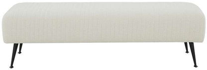 Safavieh - Couture - Salome Bench - Ivory - Black - KNT7041F veiw 1