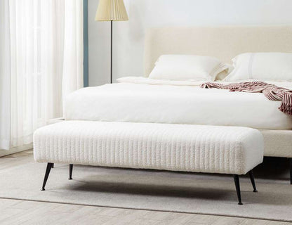 Safavieh - Couture - Salome Bench - Ivory - Black - KNT7041F veiw 2