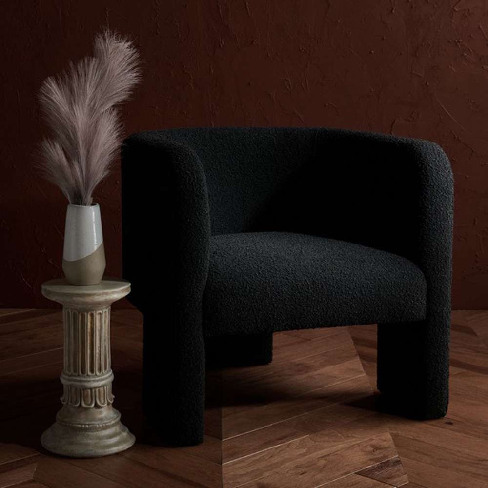 Safavieh - Couture - Sammie 3 Leg Accent Chair - Black - SFV5034B veiw 3