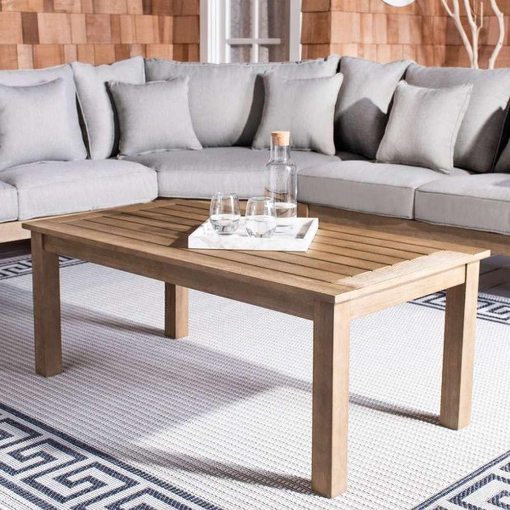 Safavieh - Couture - Santa Cruz Patio Coffee Table - Natural - CPT1016A veiw 2