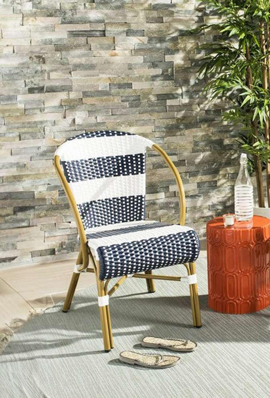 Safavieh - Sarita Side Chair - Navy - White  (Set of 2) - PAT4009A-SET2 veiw 1