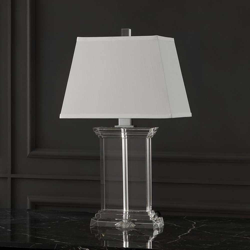 Safavieh - Couture - Schmidt Crystal Table Lamp - Clear - Chrome - CTL1032A veiw 1
