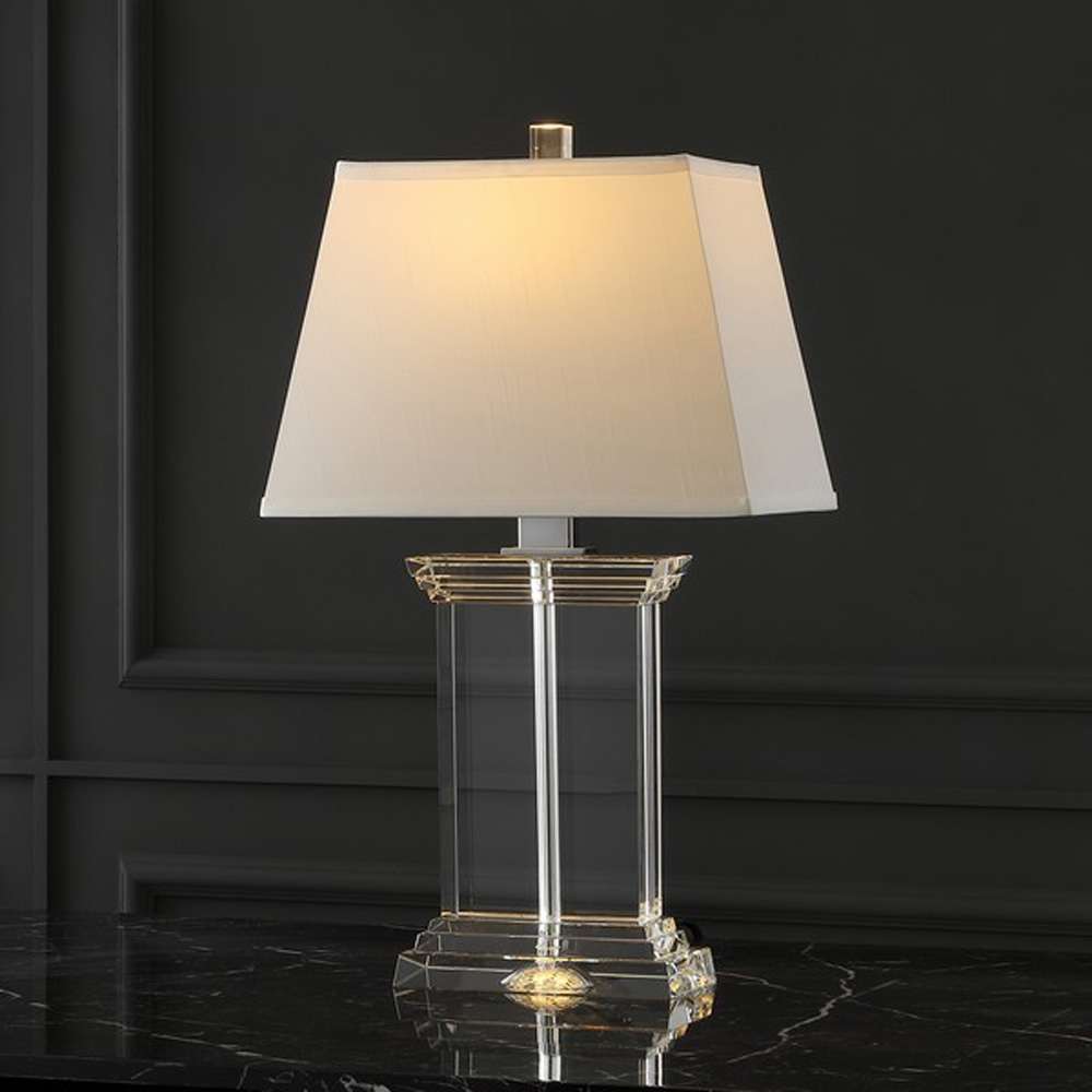 Safavieh - Couture - Schmidt Crystal Table Lamp - Clear - Chrome - CTL1032A veiw 2