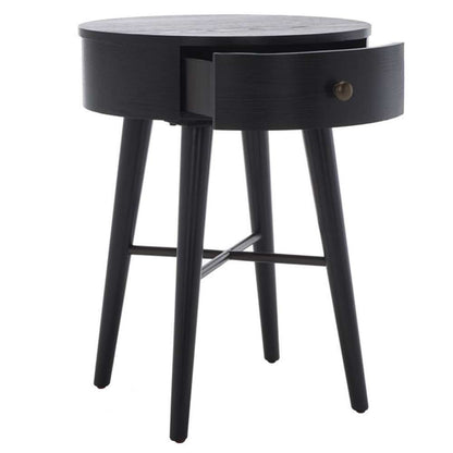 Safavieh - Scully 1 Drawer Nightstand - Black - Antique Gold - NST6406B veiw 4