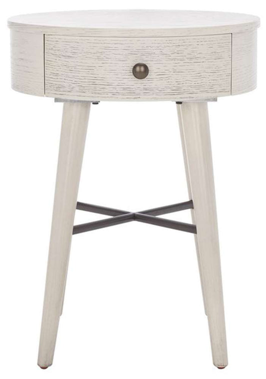 Safavieh - Scully 1 Drawer Nightstand - White Washed - Antique Gold - NST6406A veiw 1