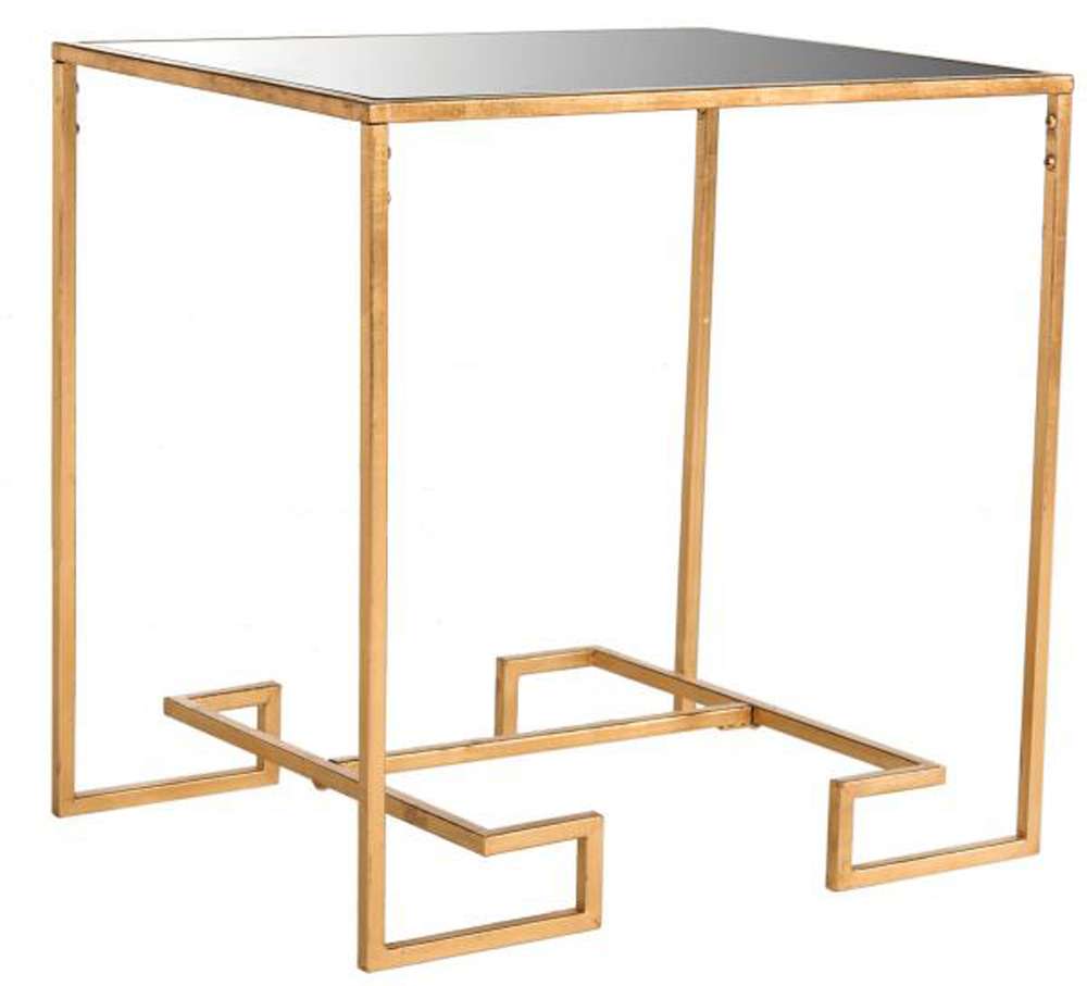Safavieh - Seamus Accent Table - Gold - Mirror - FOX2583A veiw 3