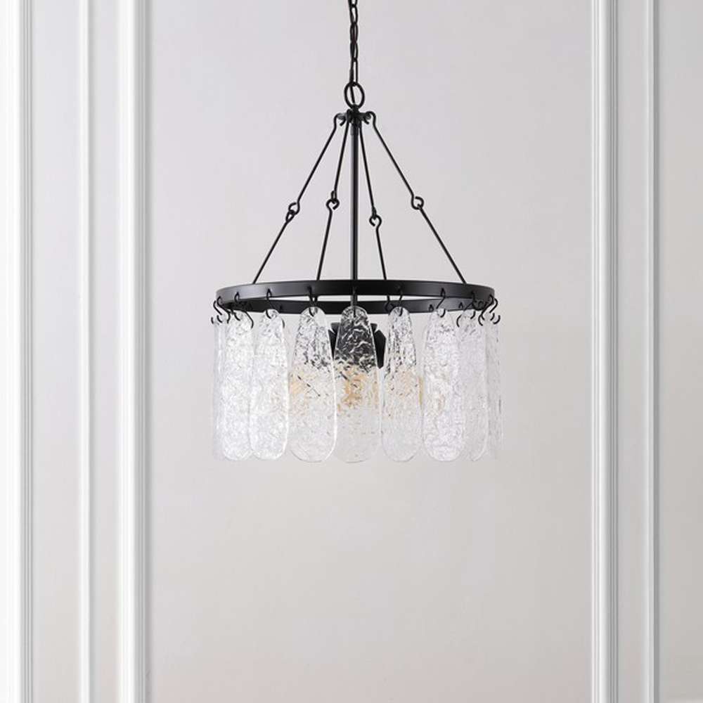 Safavieh - Selene 4Lt 20in Chandelier - Black - Clear - CHA4056A veiw 1