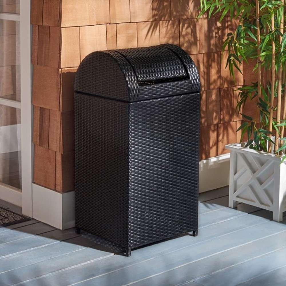 Safavieh - Serapis Trash Bin - Black - PAT7511A veiw 2