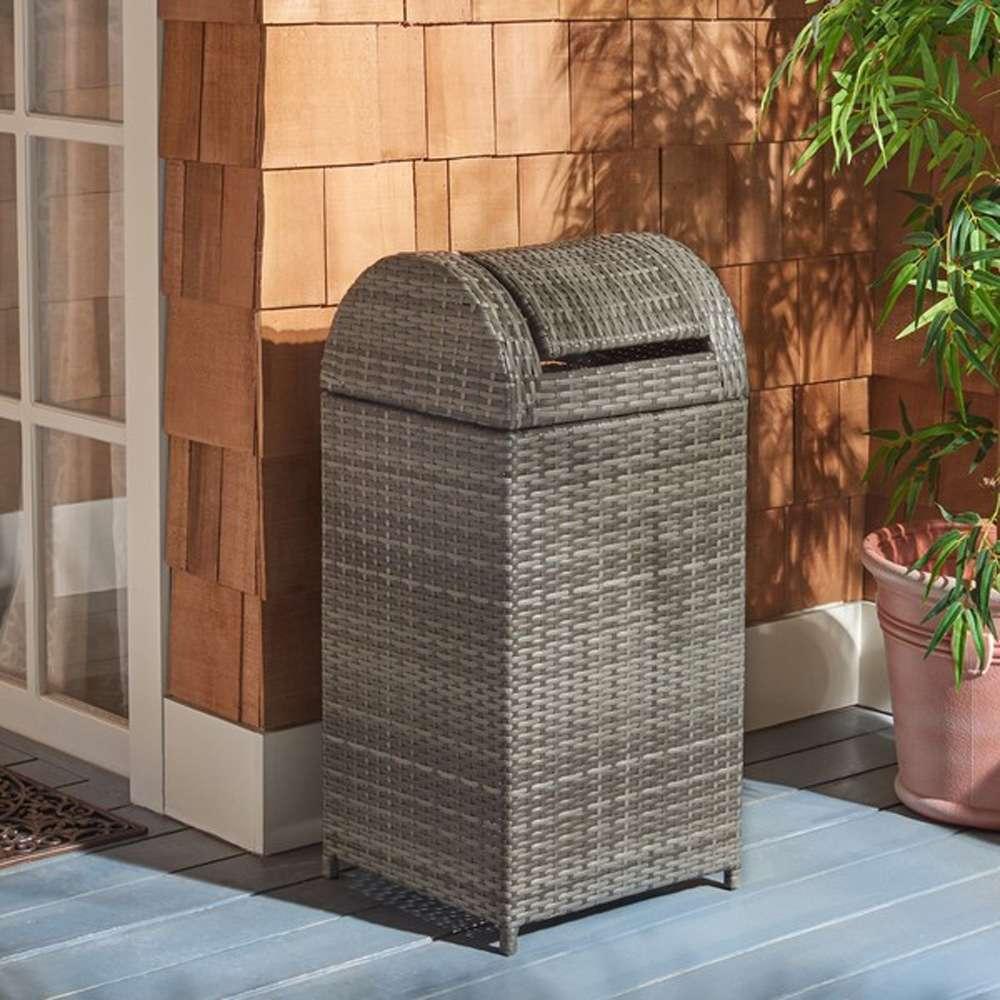 Safavieh - Serapis Trash Bin - Grey - PAT7511B veiw 2