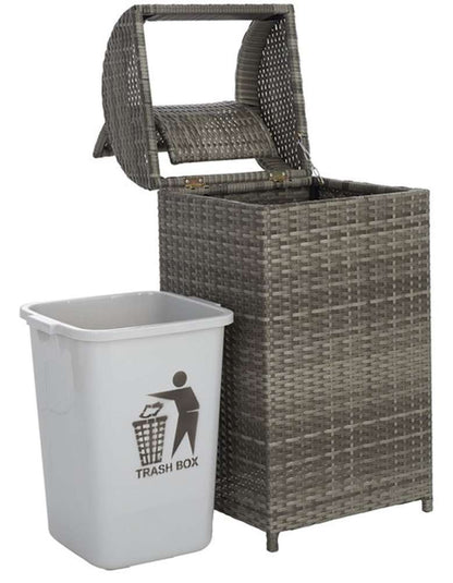 Safavieh - Serapis Trash Bin - Grey - PAT7511B veiw 4