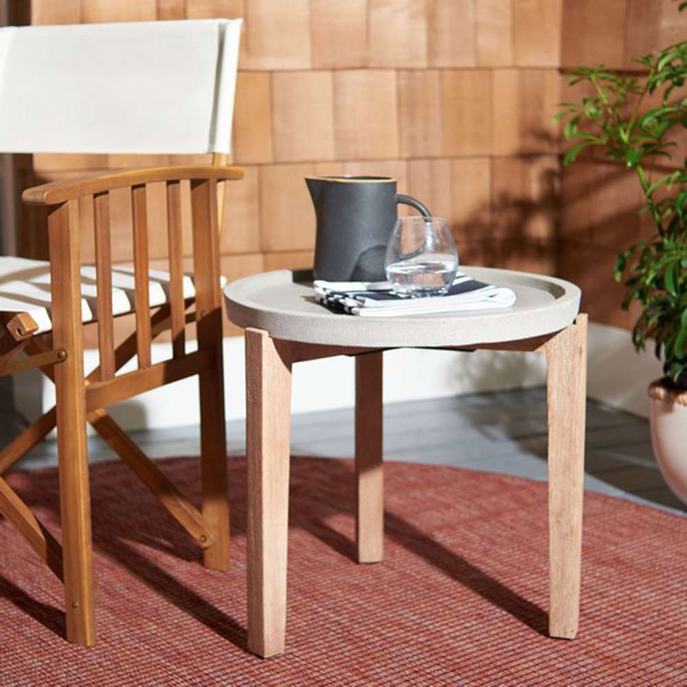 Safavieh - Serka Side Table - Light Grey - PAT1510B veiw 2
