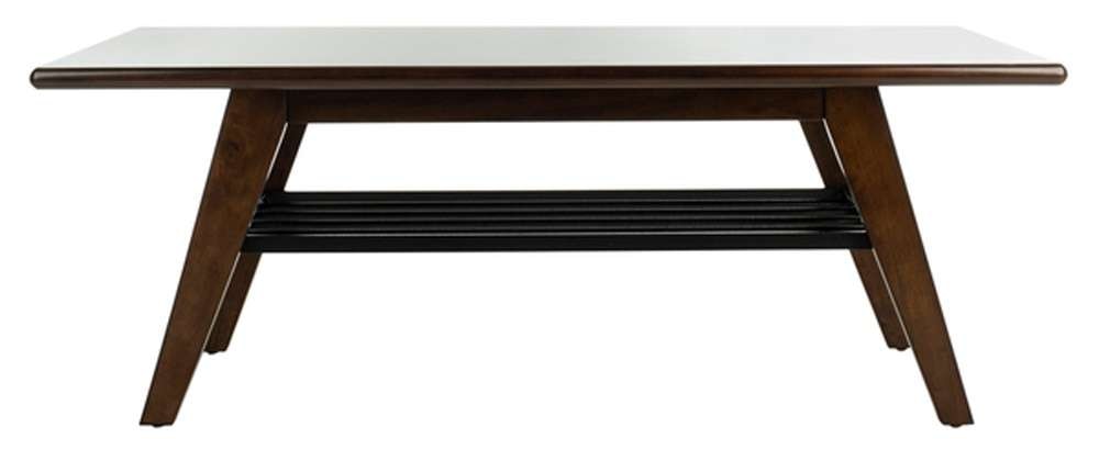 Safavieh - Seth 2 Tier Coffee Table - Walnut - Black - COF6401A veiw 1