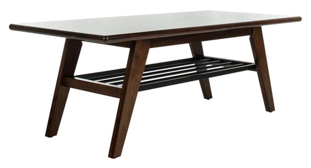 Safavieh - Seth 2 Tier Coffee Table - Walnut - Black - COF6401A veiw 2