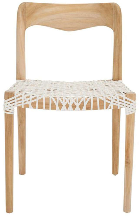 Safavieh - Sezja Leather Dining Chair - Off White - Natural - DCH1205A veiw 1