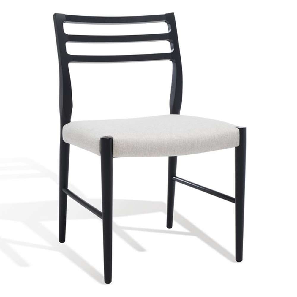 Safavieh - Couture - Shaylyn Dining Chair - Taupe - Black - SFV5026A veiw 4