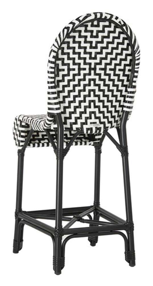 Safavieh - Shea Counter Stool - Black - White - PAT4020A veiw 1