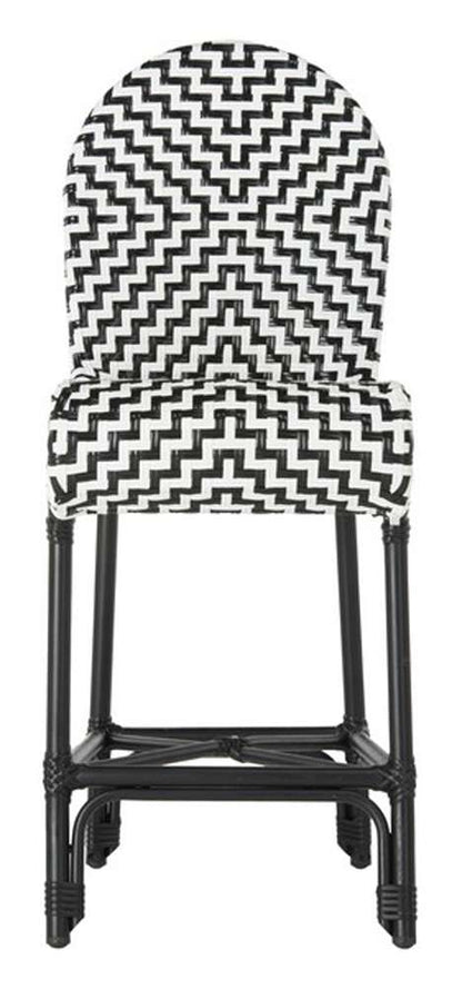 Safavieh - Shea Counter Stool - Black - White - PAT4020A veiw 2