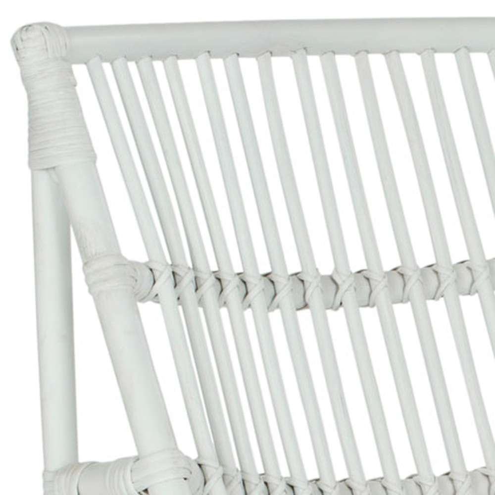 Safavieh - Shenandoah Chair/Ottoman - White - FOX6526A veiw 2