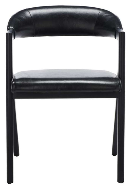 Safavieh - Couture - Sherisse Vegan Dining Chair - Black - SFV5024A veiw 1