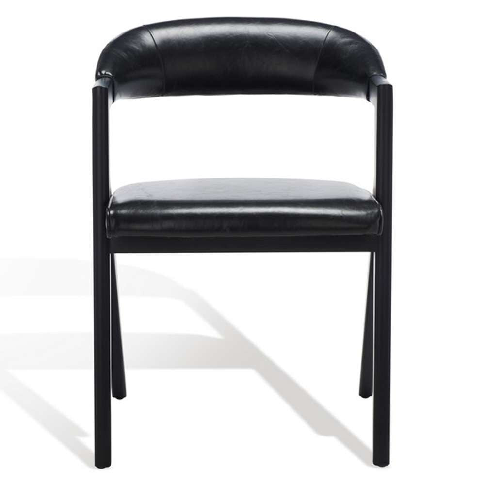 Safavieh - Couture - Sherisse Vegan Dining Chair - Black - SFV5024A veiw 2