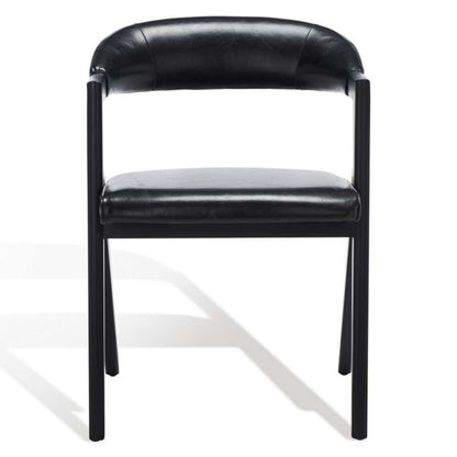 Safavieh - Couture - Sherisse Vegan Dining Chair - Black - SFV5024A veiw 2