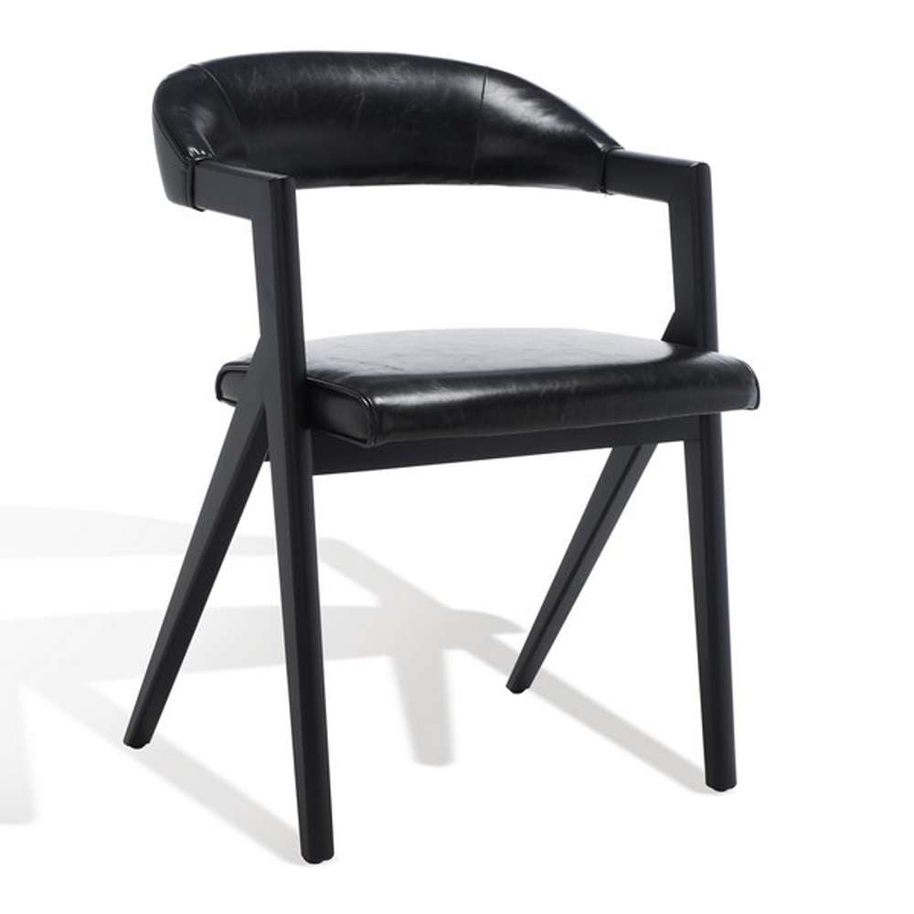 Safavieh - Couture - Sherisse Vegan Dining Chair - Black - SFV5024A veiw 4