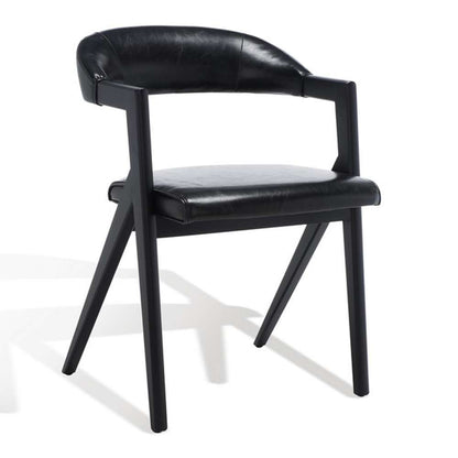 Safavieh - Couture - Sherisse Vegan Dining Chair - Black - SFV5024A veiw 4