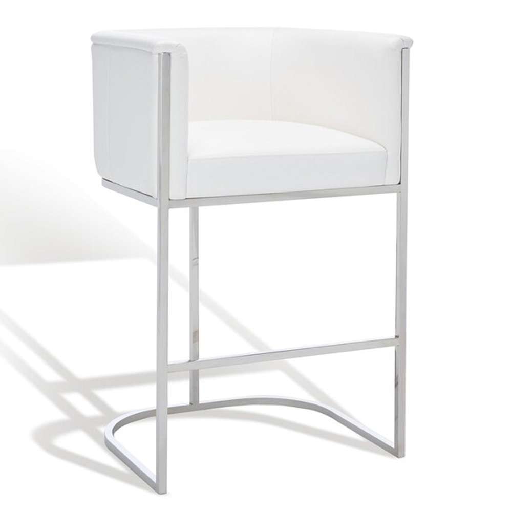 Safavieh - Couture - Shiloh Barstool - White - KNT7037A veiw 3