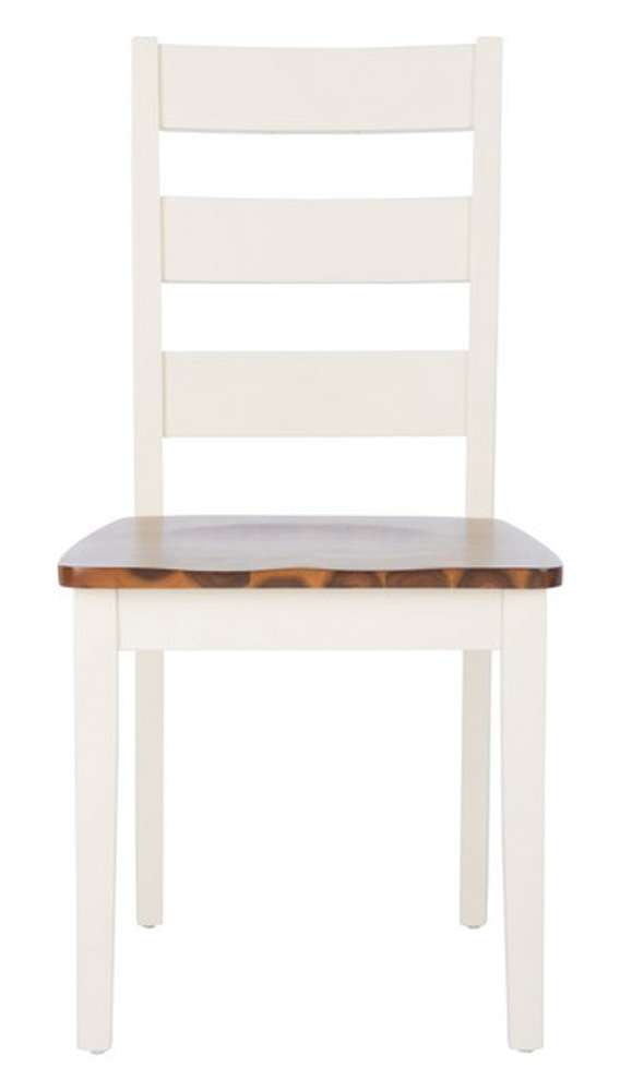 Safavieh - Silio Ladder Back Dining Chair - White - Natural  (Set of 2) - DCH9213A-SET2 veiw 1