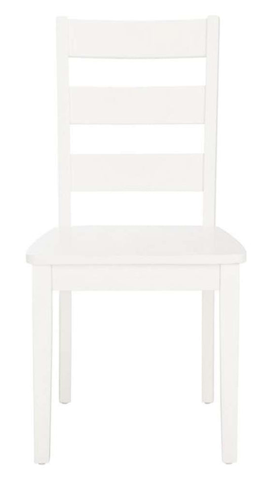Safavieh - Silio Ladder Back Dining Chair - White  (Set of 2) - DCH9213B-SET2 veiw 1