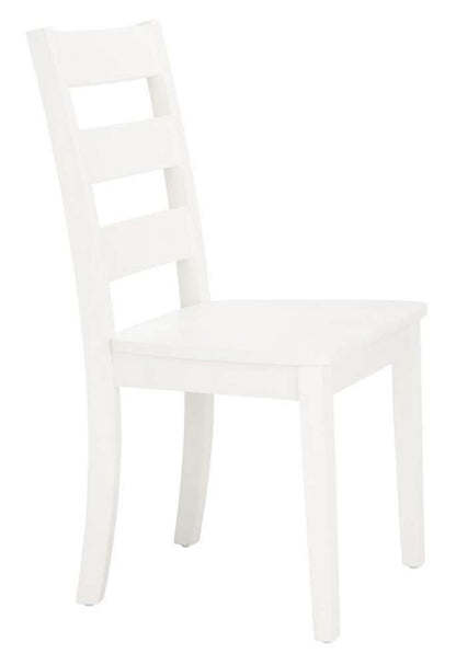 Safavieh - Silio Ladder Back Dining Chair - White  (Set of 2) - DCH9213B-SET2 veiw 3