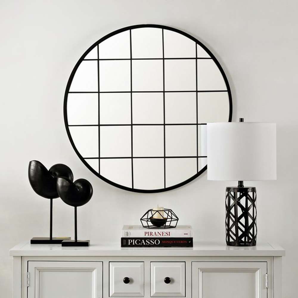 Safavieh - Simmie 32in Mirror - Black - MRR1038A veiw 2